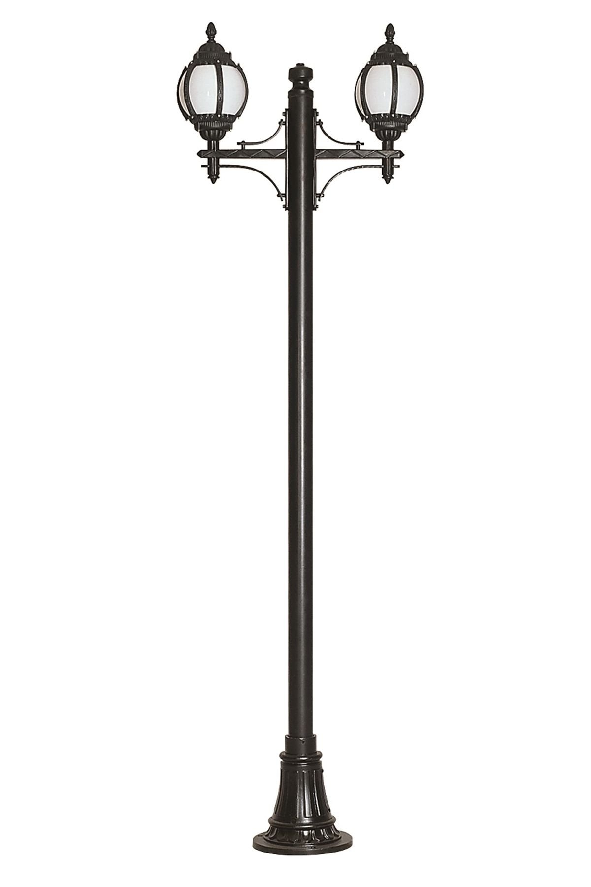 Bahçe Direkleri E27 24W 80x26cm Çelik Boru Siyah Dorbien-BDR-68203-2BSY-M1