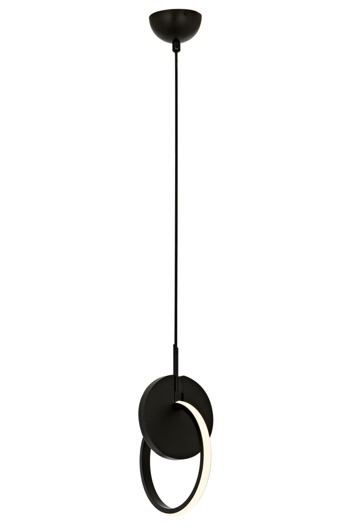 Hızma Modern Avize LED 7W 20cm Metal Siyah Avonni-AV-1874-1BSY