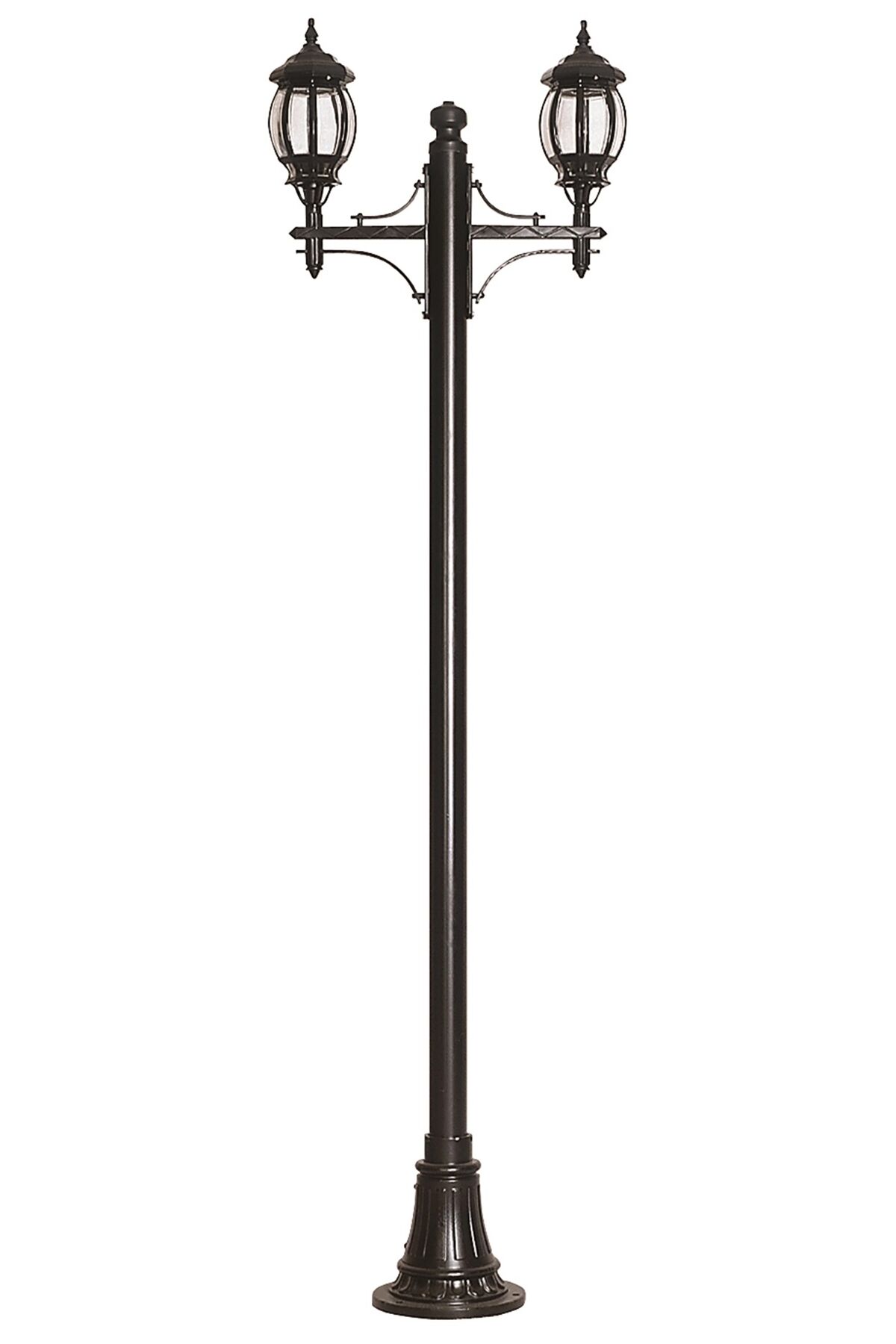 Bahçe Direkleri E27 24W 70x18cm Çelik Boru Siyah Dorbien-BDR-68208-2BSY-M1