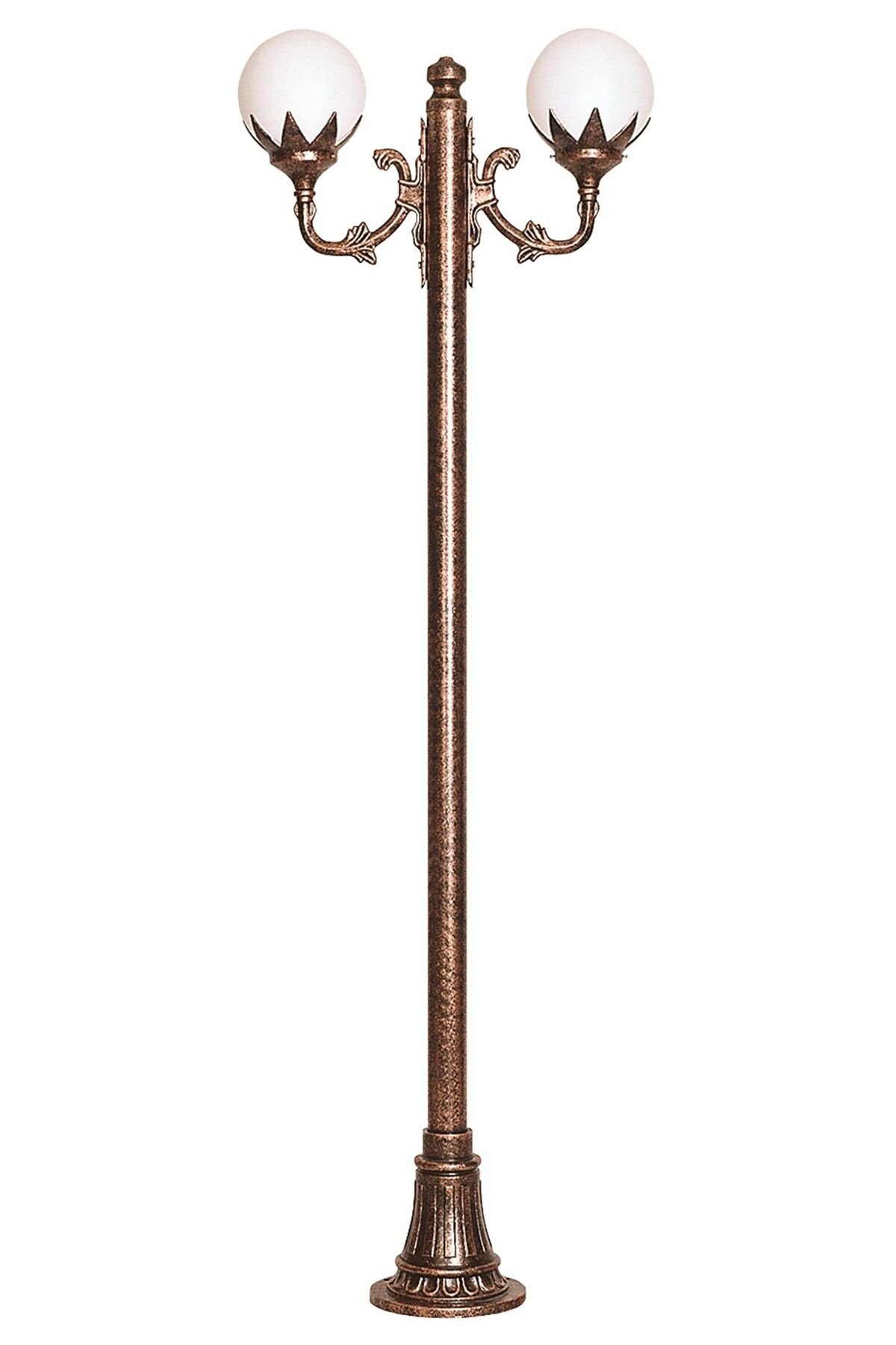 Bahçe Direkleri E27 24W 80x25cm Çelik Boru Kahverengi Dorbien-BDR-68209-2BKR
