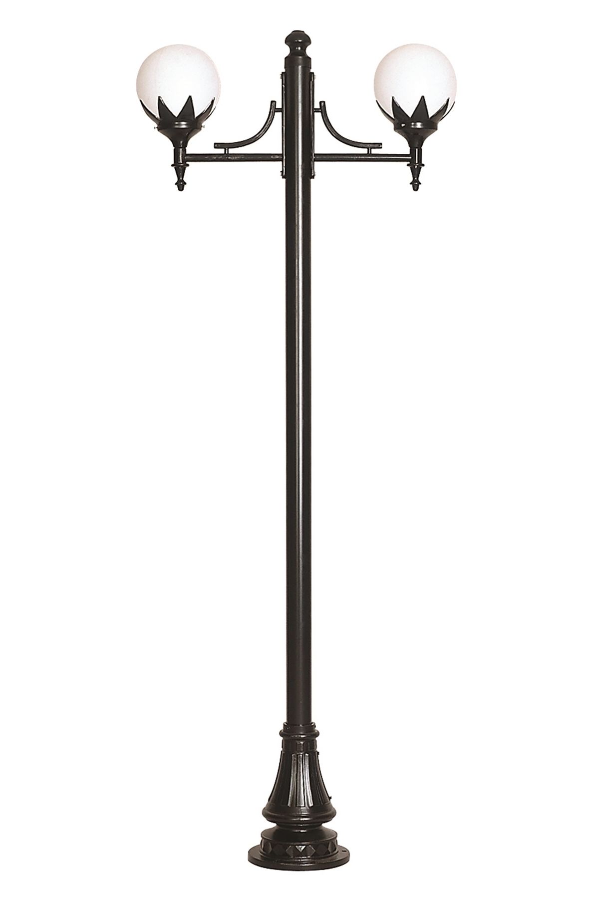 Bahçe Direkleri E27 24W 90x25cm Çelik Boru Siyah Dorbien-BDR-68209-2BSY-M1