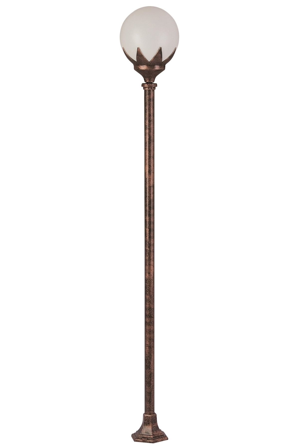 Bahçe Direkleri E27 12W 25cm Çelik Boru Kahverengi Dorbien-BDR-68209-BKR