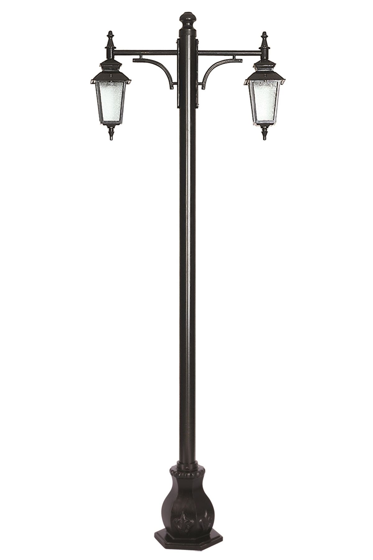 Bahçe Direkleri E27 24W 85x18cm Çelik Boru Siyah Dorbien-BDR-68211-2BSY-M2