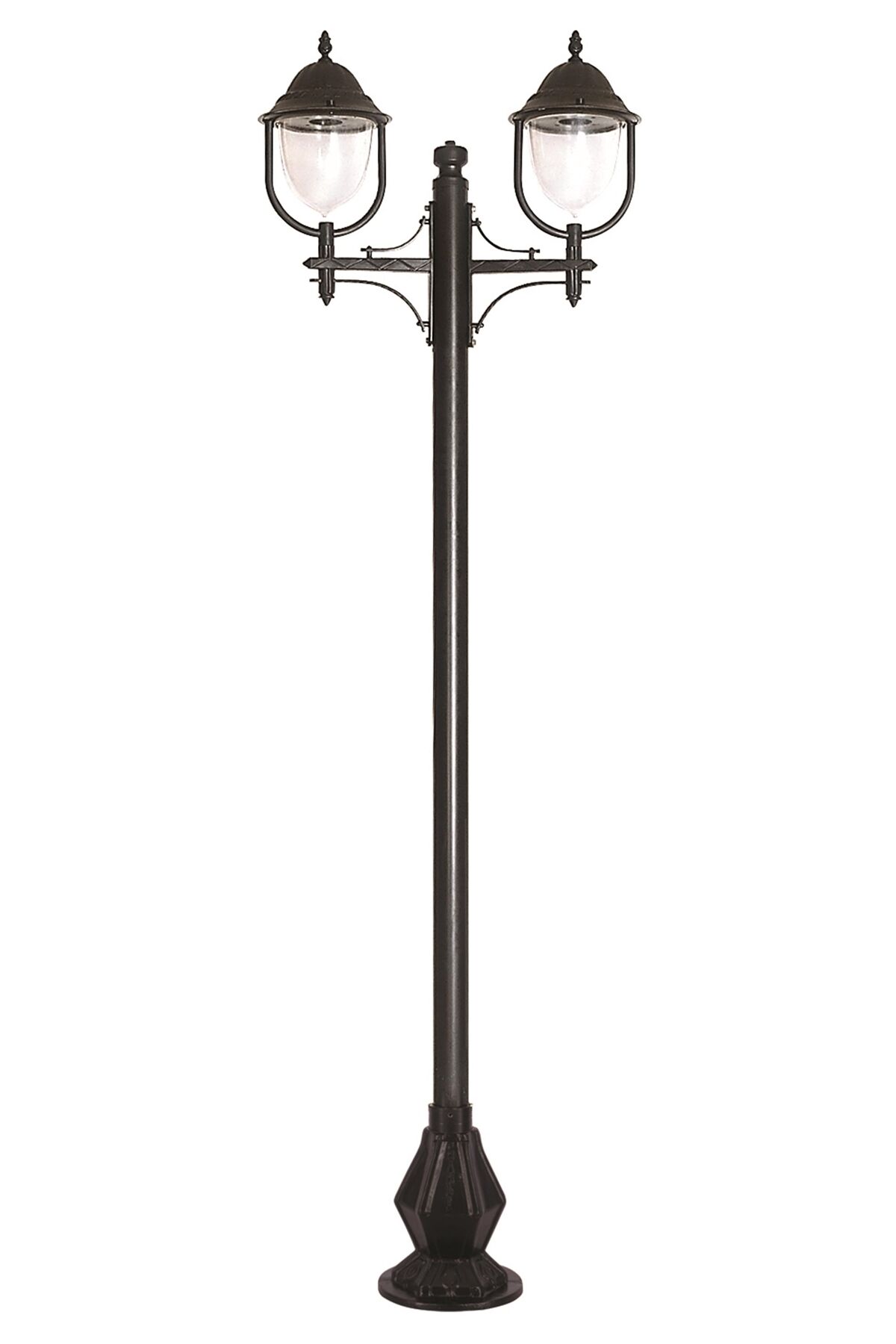 Bahçe Direkleri E27 24W 90x30cm Çelik Boru Siyah Dorbien-BDR-68212-2BSY-M1