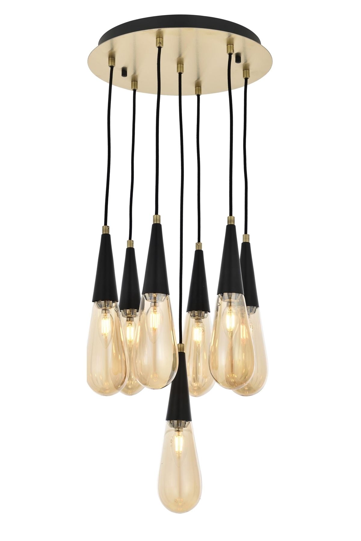 Zümre Modern Avize E14 42W 40cm Metal Eskitme Avonni-AV-4236-7ET