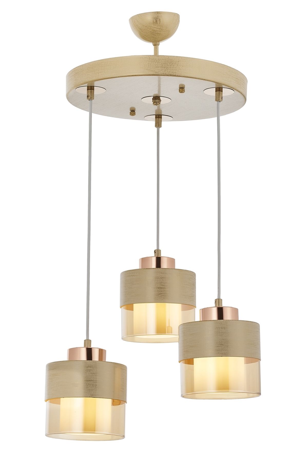 Cabin Modern Avize E27 36W 40cm Metal Krem Avonni-AV-4288-3T-KRM