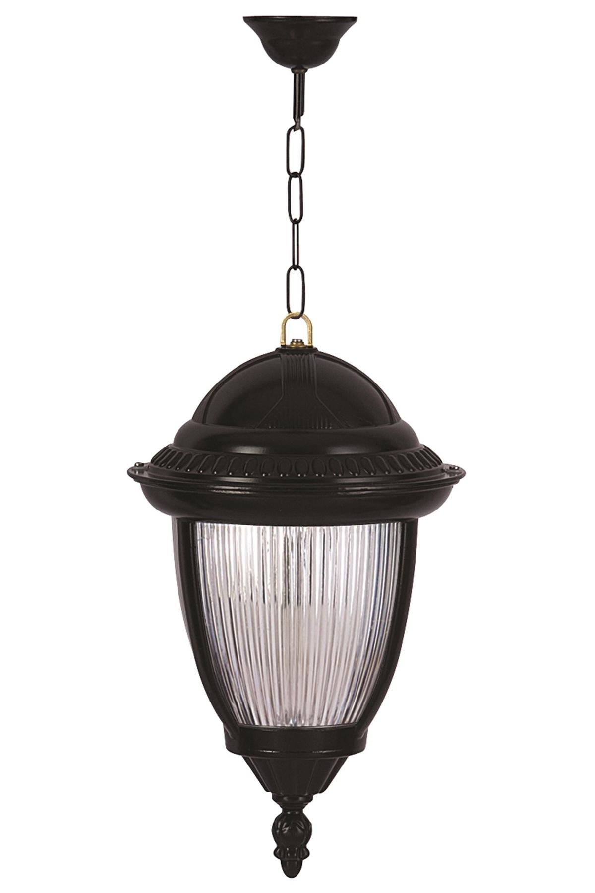 Bahçe Fenerleri E27 12W 25cm Alüminyum Siyah Dorbien-BFE-68053-BSY