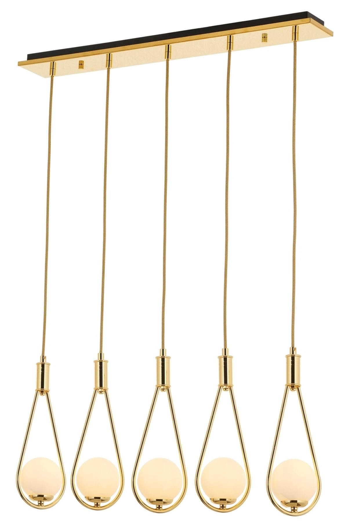 Drop Modern Avize G9 25W 80x10cm Metal Sarı Avonni-AV-4316-5SY