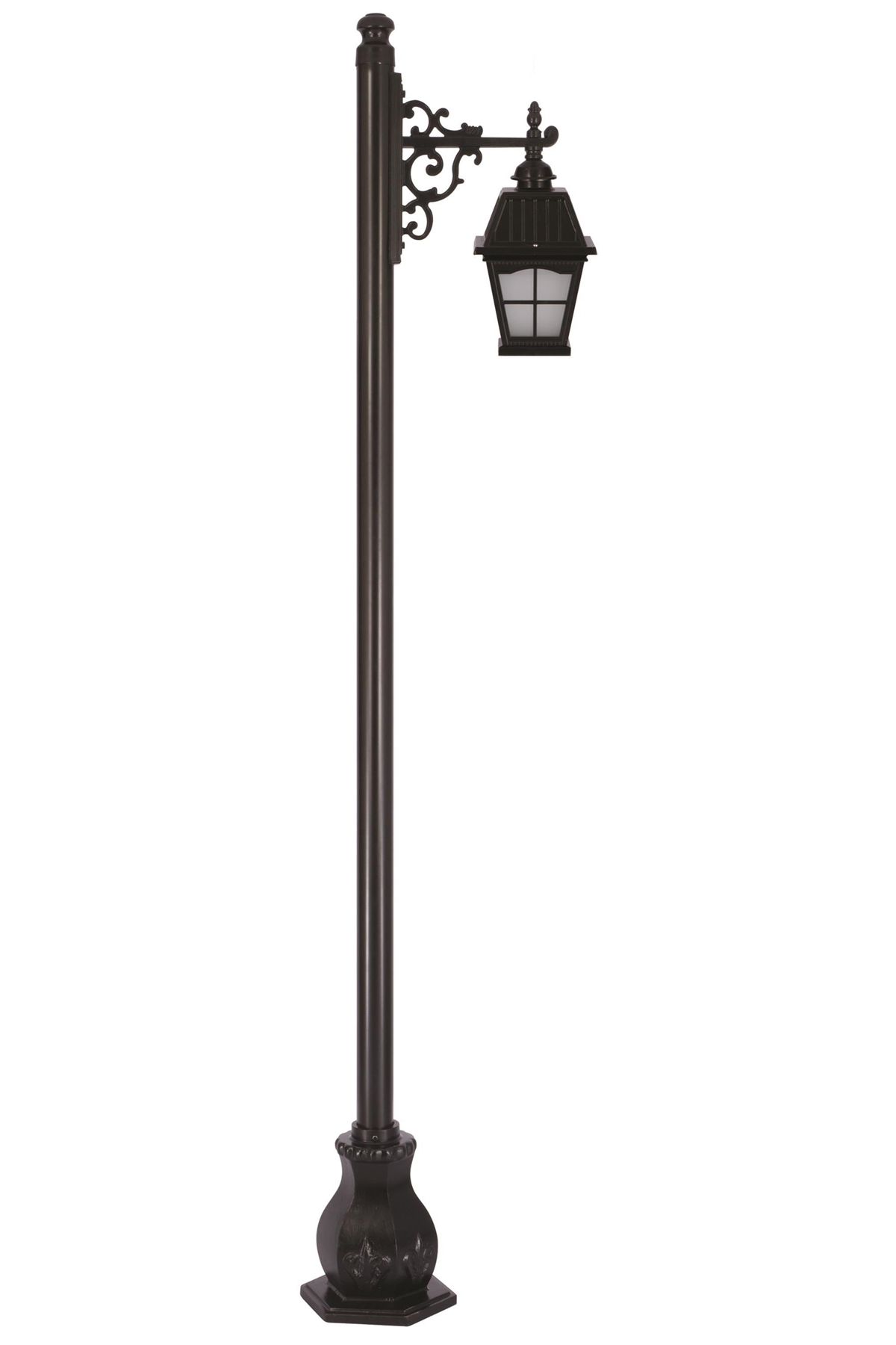 Bahçe Direkleri E27 12W 50x23cm Alüminyum Siyah Dorbien-BDR-68039-1BSY-M1-OP