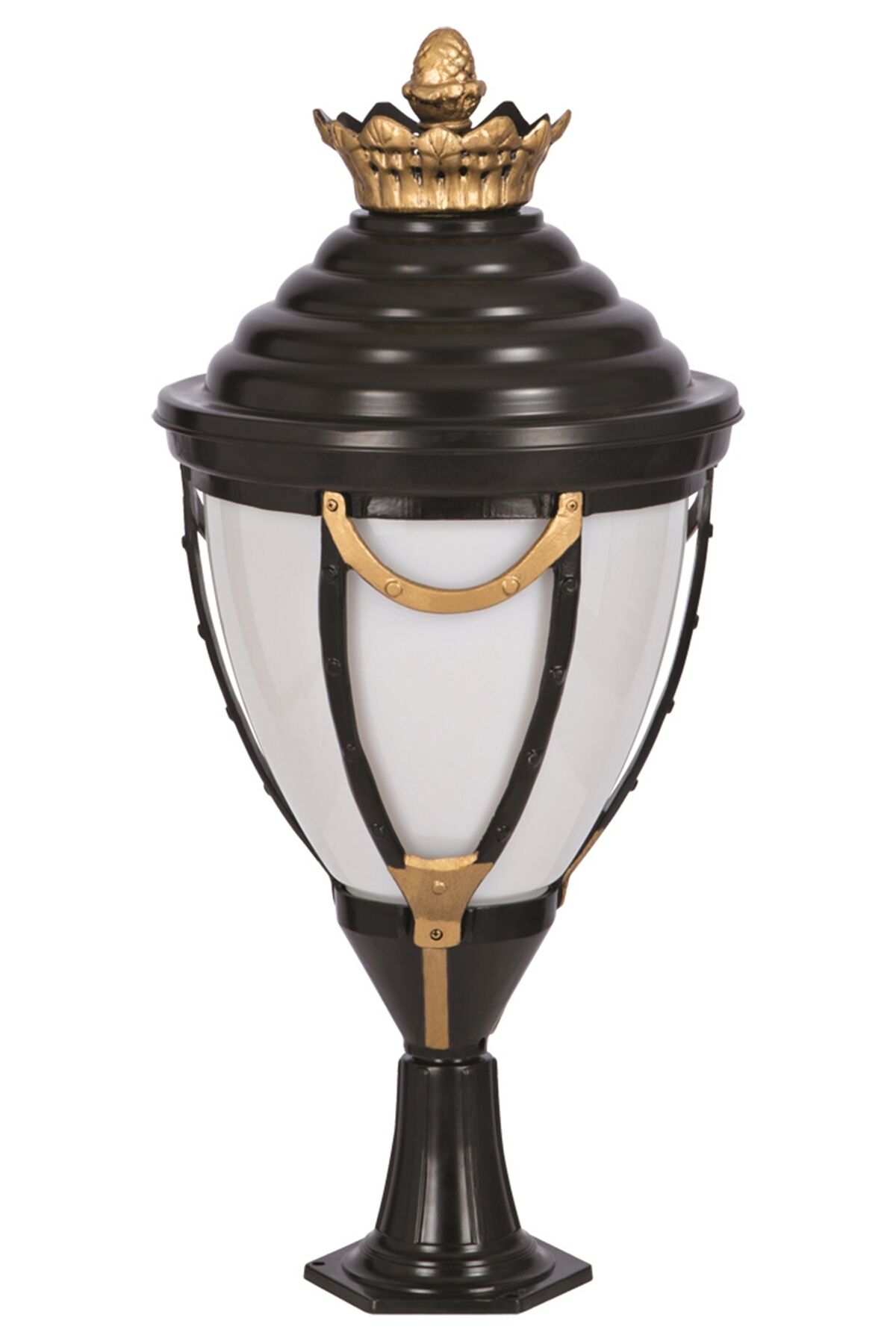 Bahçe Set Üstü Aydınlatma E27 12W 45cm Alüminyum Sarı/Siyah Dorbien-BSU-68001-SOP