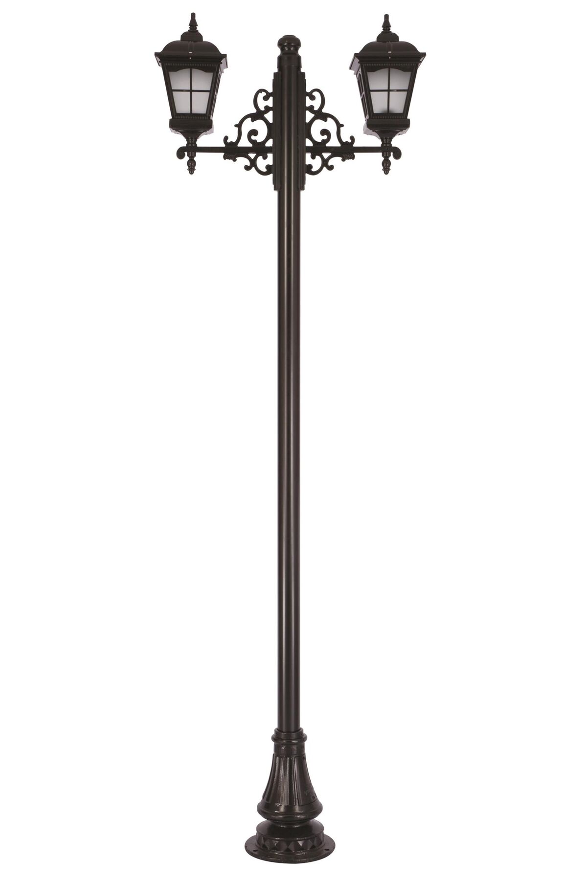 Bahçe Direkleri E27 24W 90x23cm Alüminyum Siyah Dorbien-BDR-68045-2BSY-M1-OP
