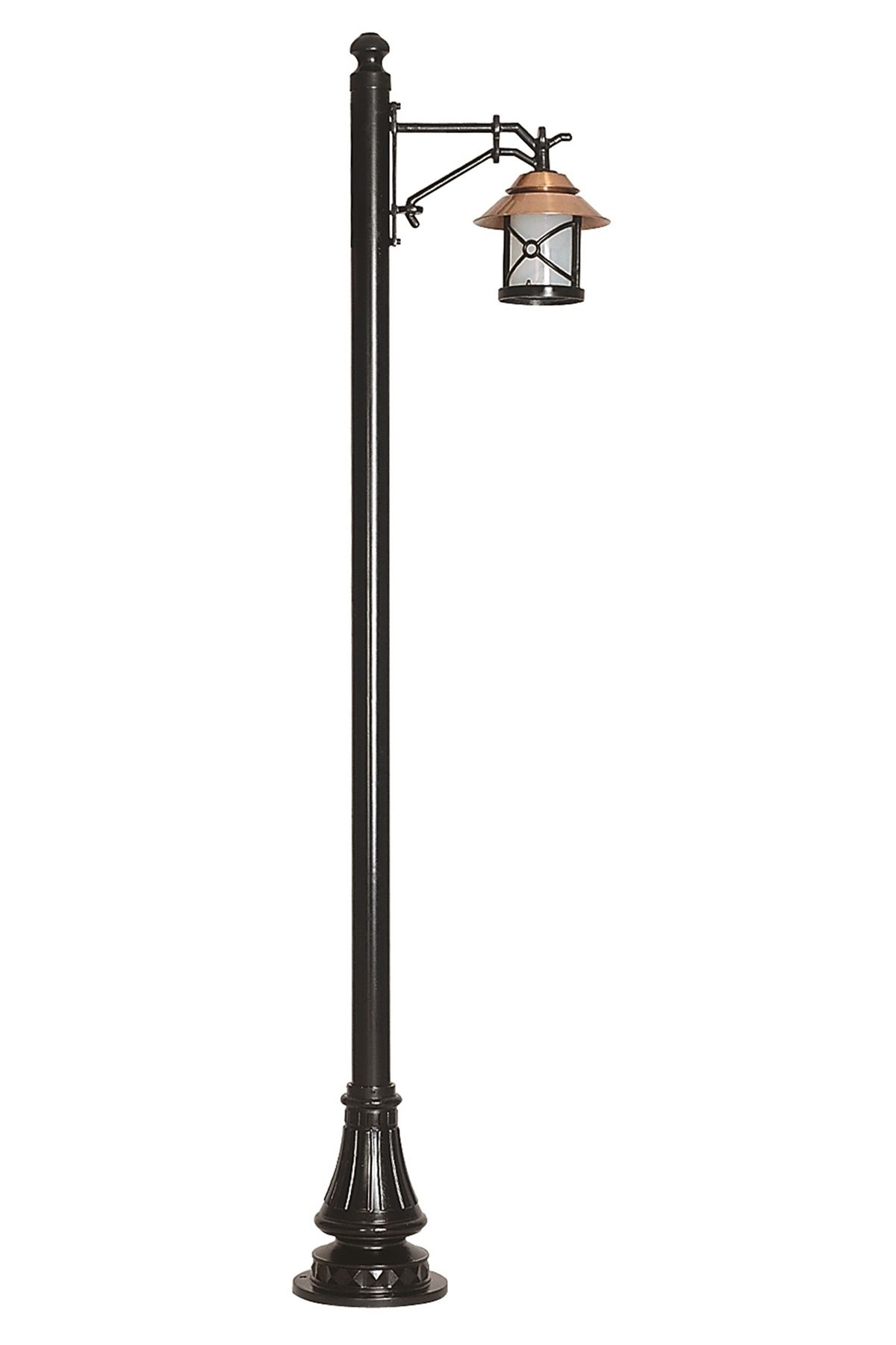 Bahçe Direkleri E27 12W 45x30cm Alüminyum Kahverengi/Siyah Dorbien-BDR-68049-1BKR-OP