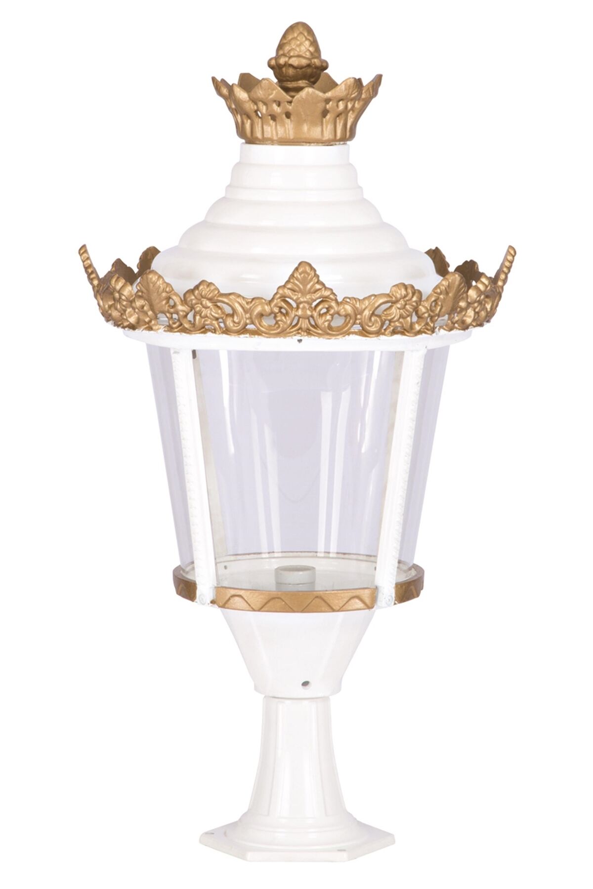 Bahçe Set Üstü Aydınlatma E27 12W 50cm Alüminyum Beyaz/Sarı Dorbien-BSU-68008-BBY
