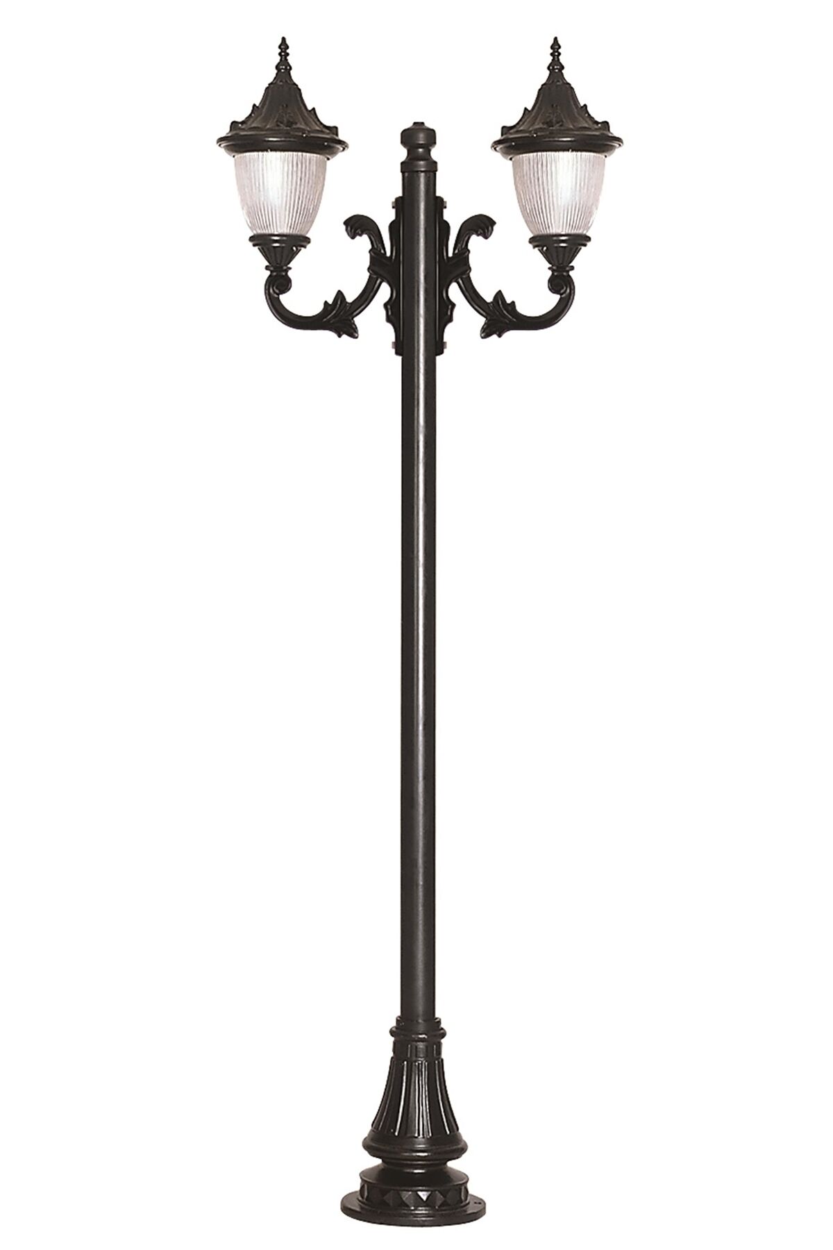 Bahçe Direkleri E27 24W 80x27cm Alüminyum Siyah Dorbien-BDR-68056-2BSY-M1