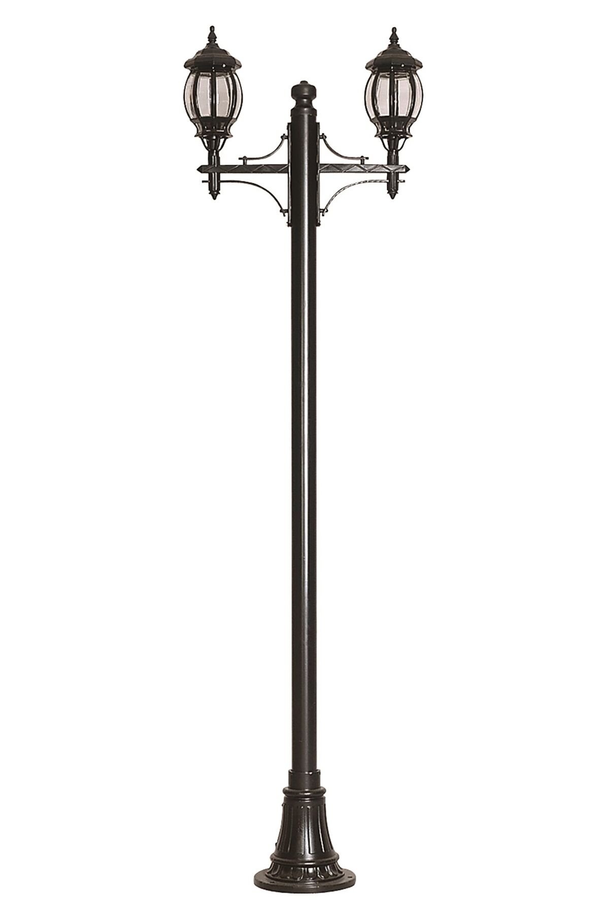 Bahçe Direkleri E27 24W 90x25cm Alüminyum Siyah Dorbien-BDR-68063-2BSY-M2