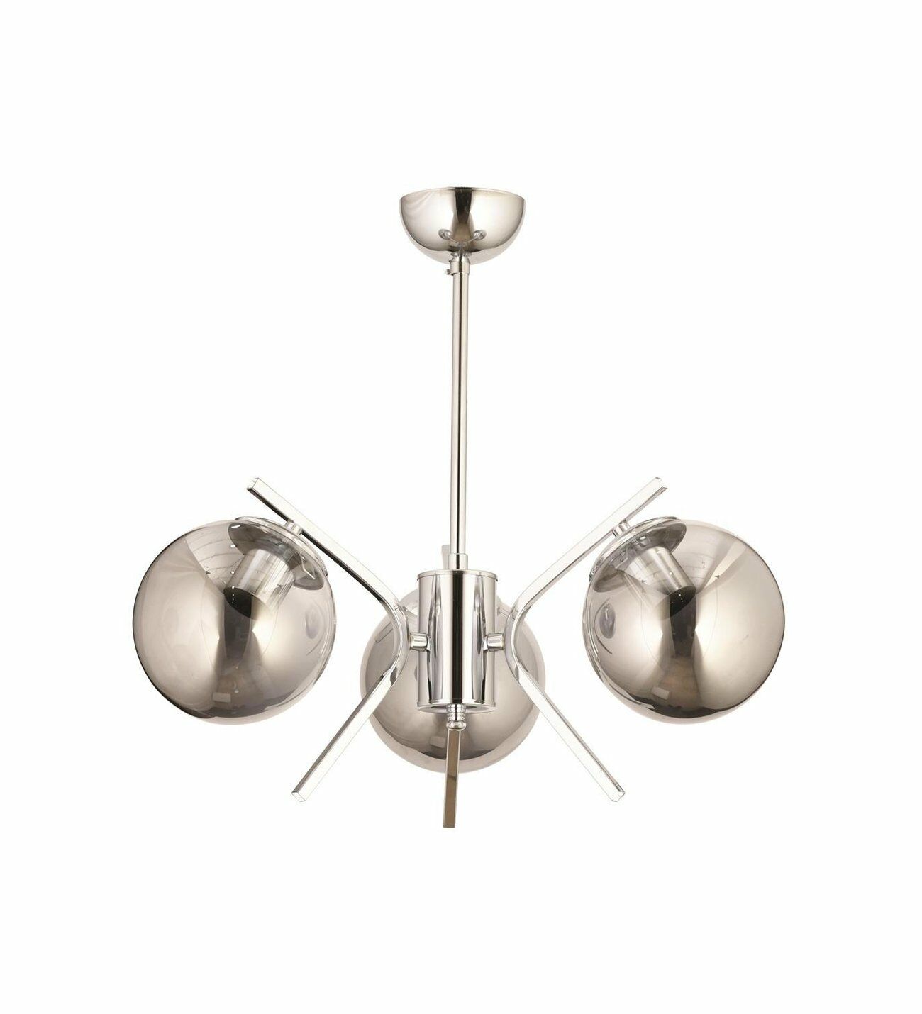 Şeffaf Modern Avize E27 36W 47cm Metal Krom Dorbien-FZ-7392-3K