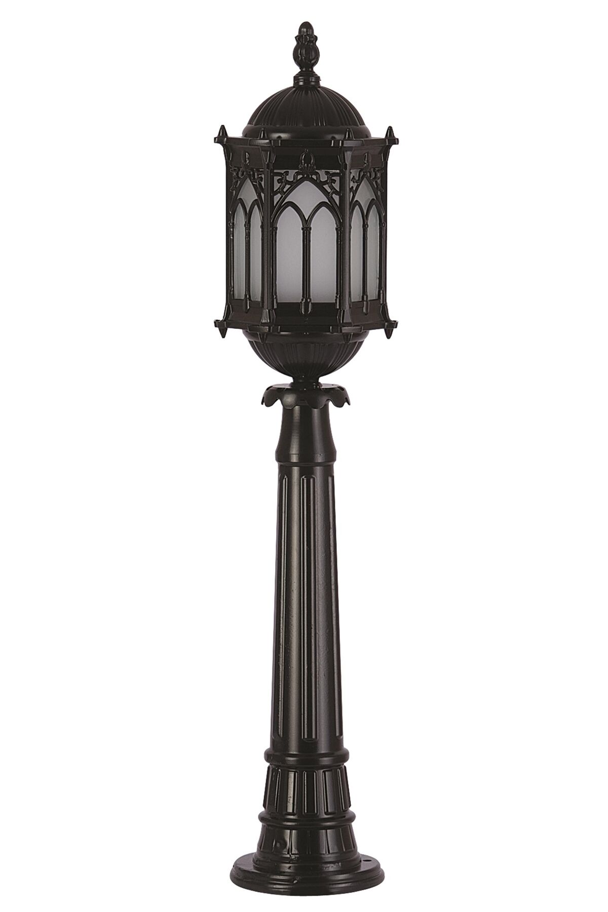 Bahçe Set Üstü Aydınlatma E27 12W 20cm Alüminyum Siyah Dorbien-BSU-68051-BSY-M1-OP