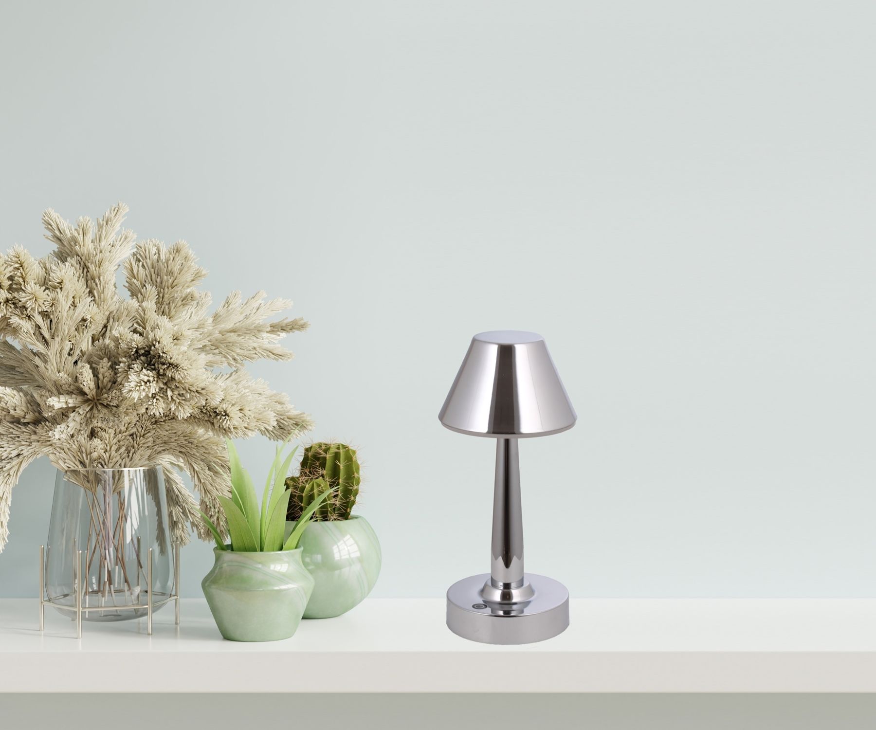 Tracy Çalışma Masası Lambası LED 3W 11cm Metal Krom Avonni-ML-64006-K