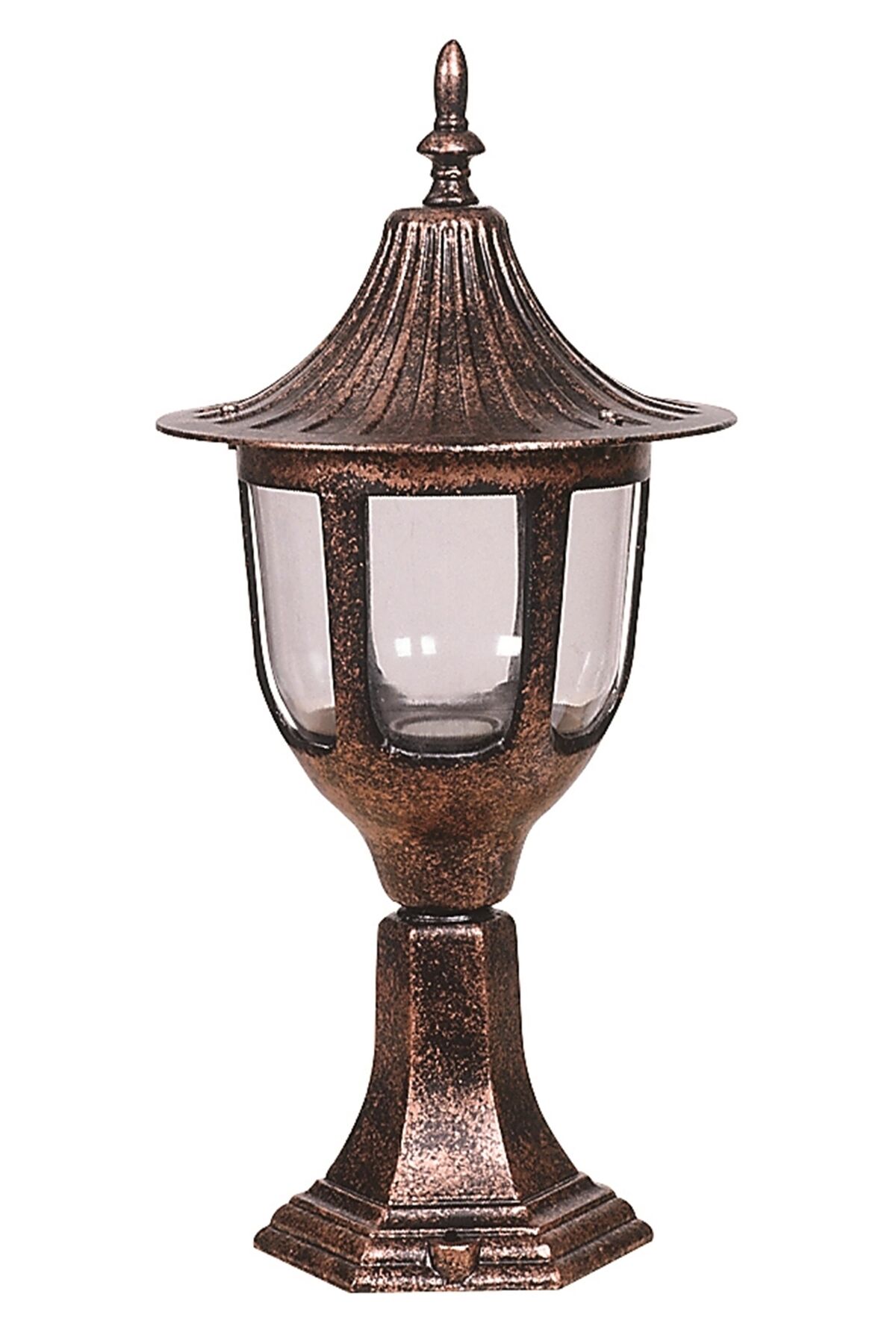 Bahçe Set Üstü Aydınlatma E27 12W 24cm Alüminyum Kahverengi Dorbien-BSU-68059-BKR-OP