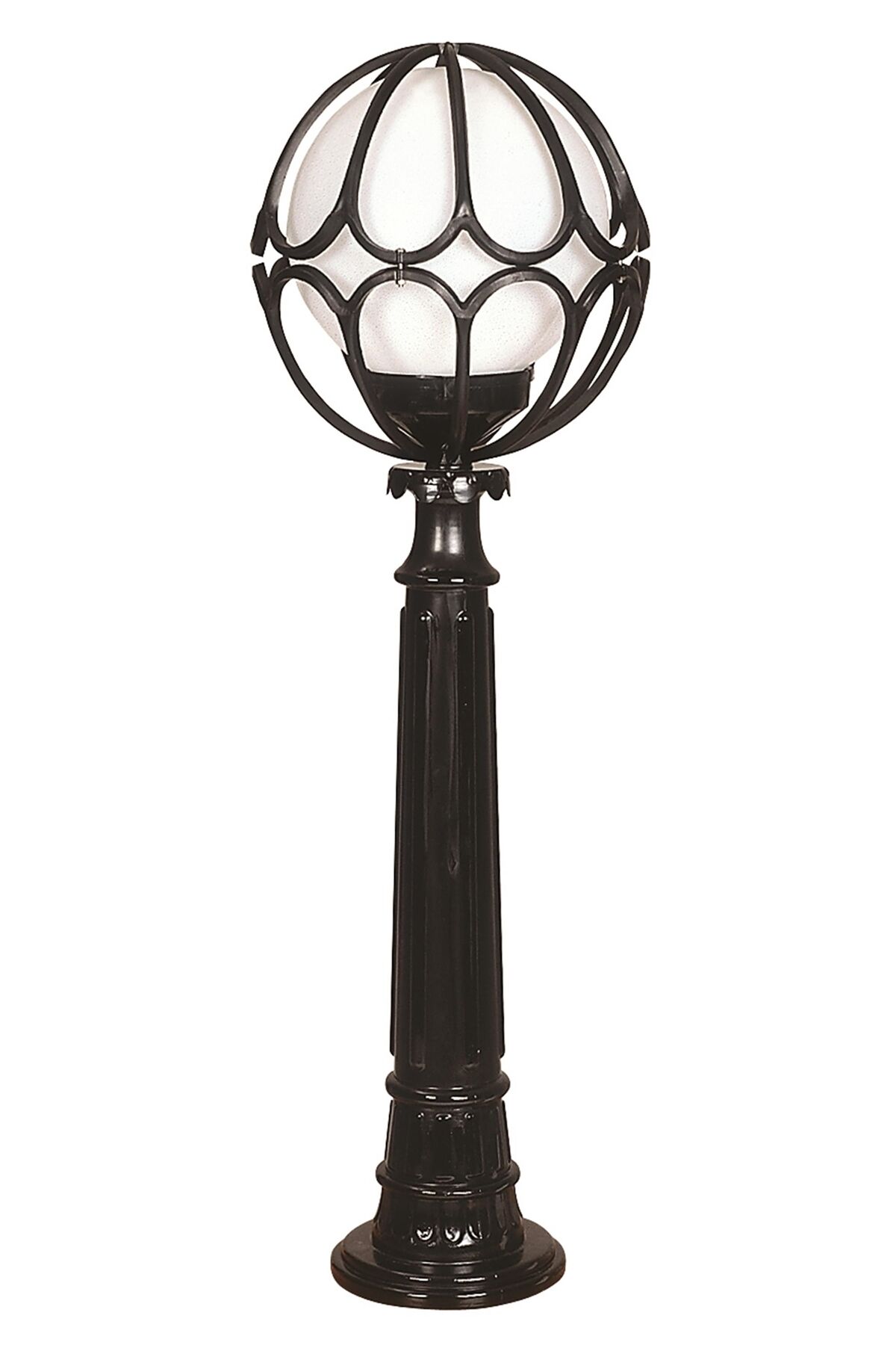 Bahçe Set Üstü Aydınlatma E27 12W 30cm ABS Siyah Dorbien-BSU-68081-BSY-M8-BOP