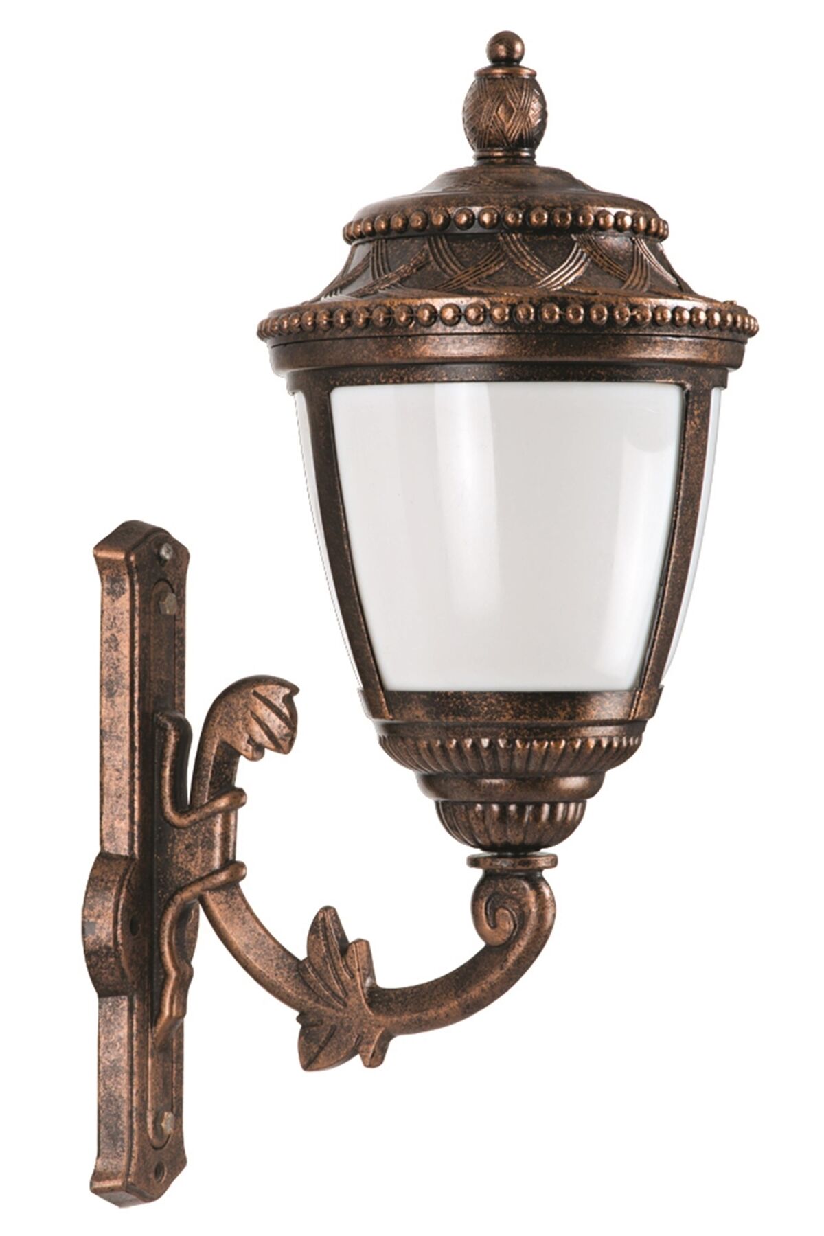 Bahçe Aplik E27 12W 38x28cm Alüminyum Kahverengi Dorbien-BAP-68041-BKR-OP