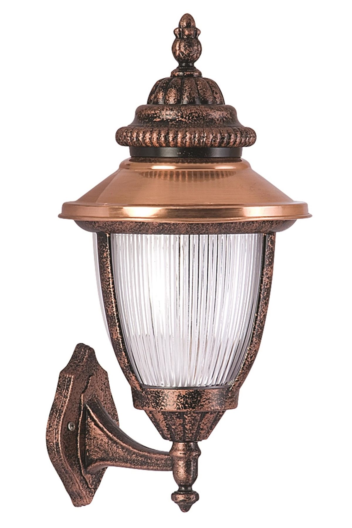 Bahçe Aplik E27 12W 30x25cm Alüminyum Kahverengi Dorbien-BAP-68055-BKR