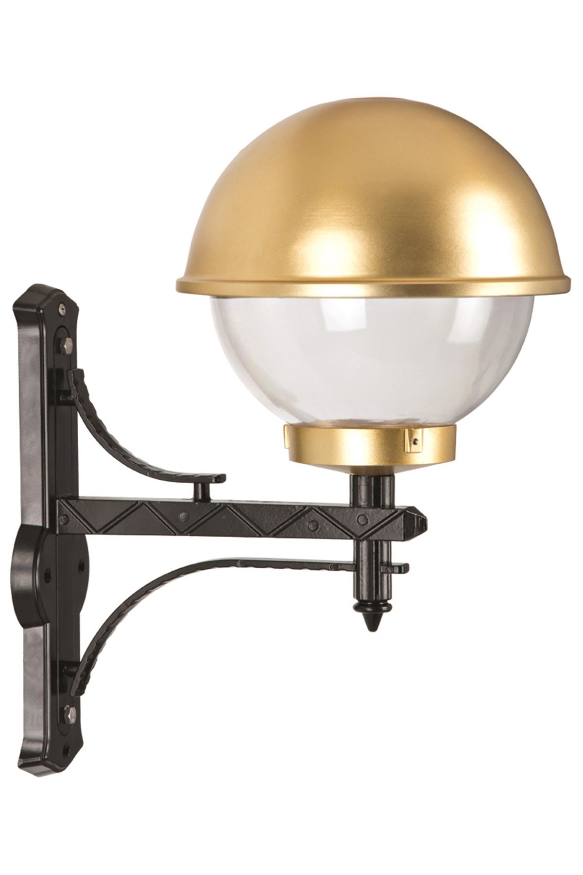 Bahçe Aplik E27 12W 40cm Alüminyum Sarı/Siyah Dorbien-BAP-68060-BSY-OP
