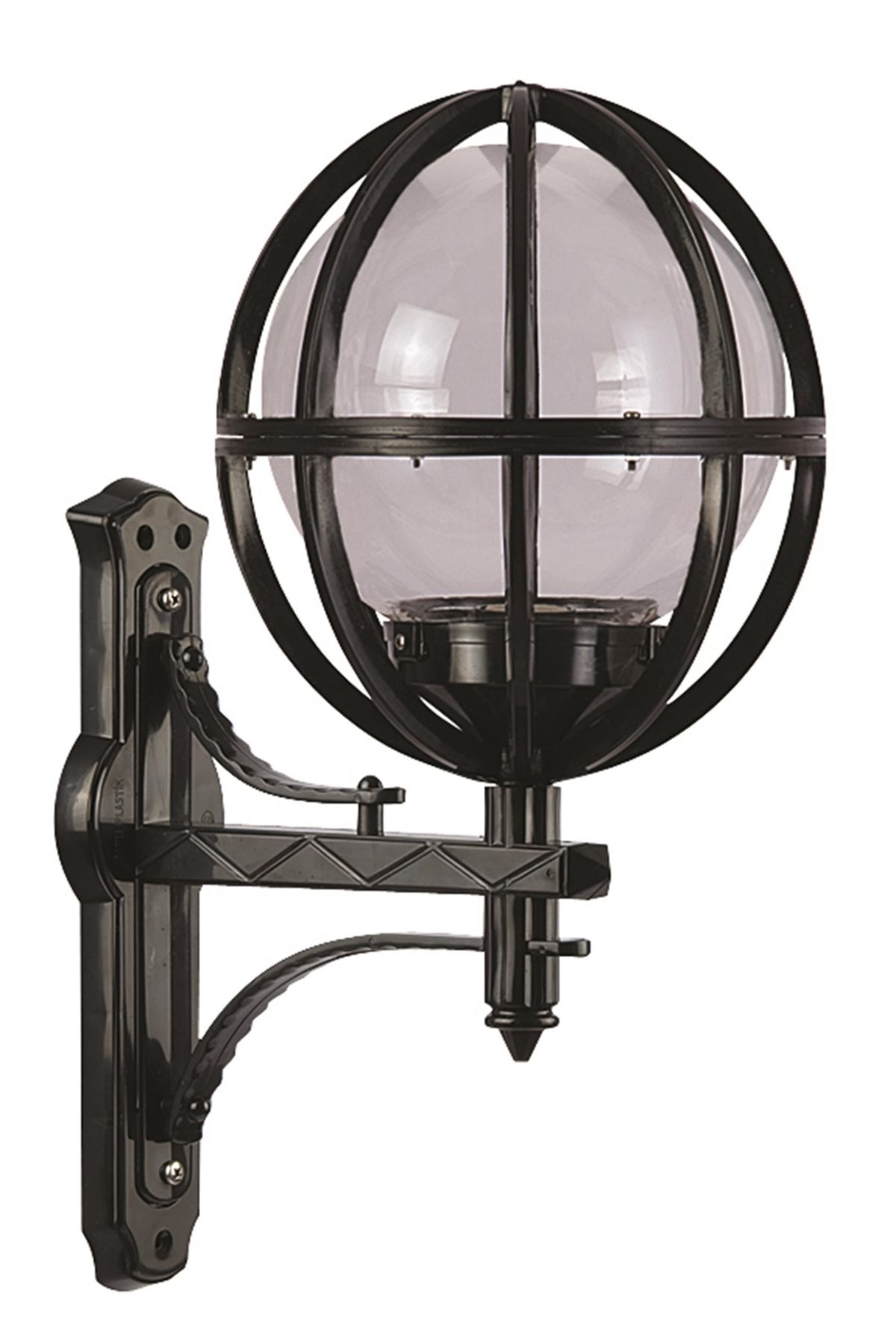 Bahçe Aplik E27 12W 40x30cm ABS Siyah Dorbien-BAP-68080-BSY-M2