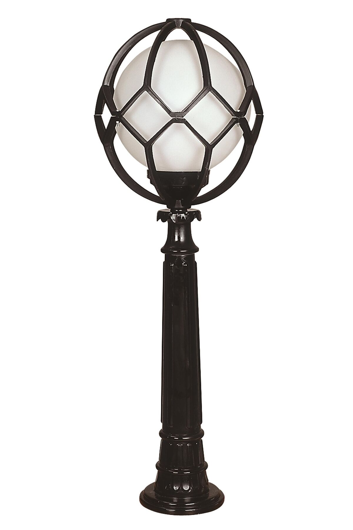 Bahçe Set Üstü Aydınlatma E27 12W 35cm ABS Siyah Dorbien-BSU-68155-BSY-OP