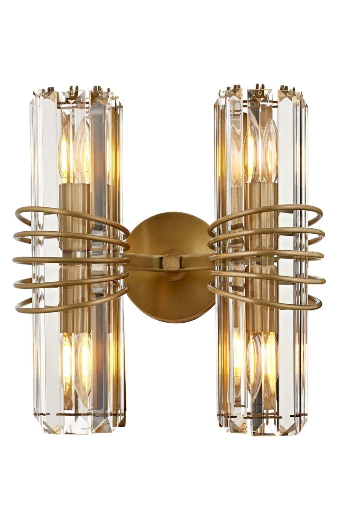 Parşömen Aplik E14 24W 30x20cm Metal Eskitme Avonni-AP-1906-2E