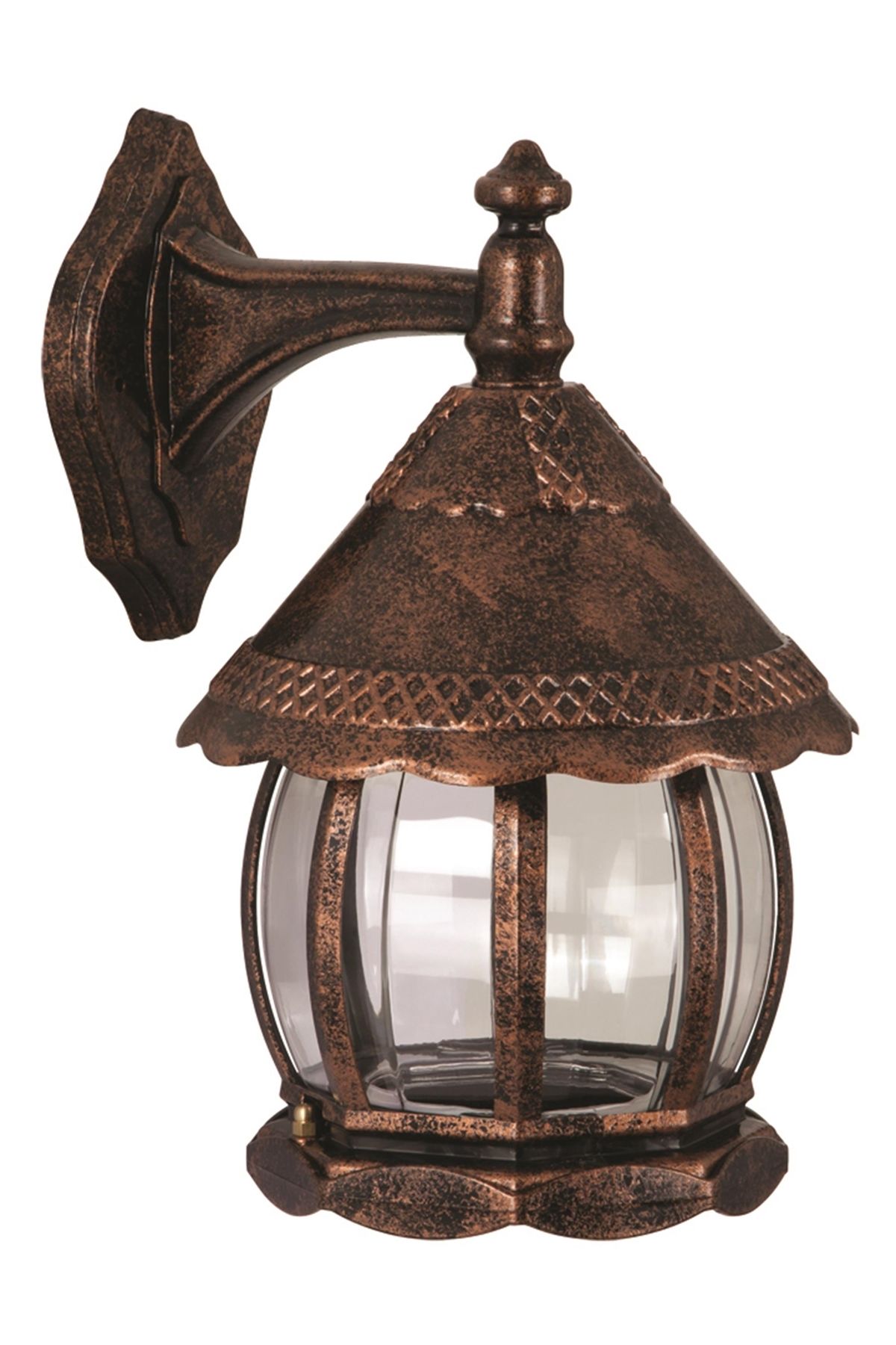 Bahçe Aplik E27 12W 30cm ABS Kahverengi Dorbien-BAP-68184-BKR-M1