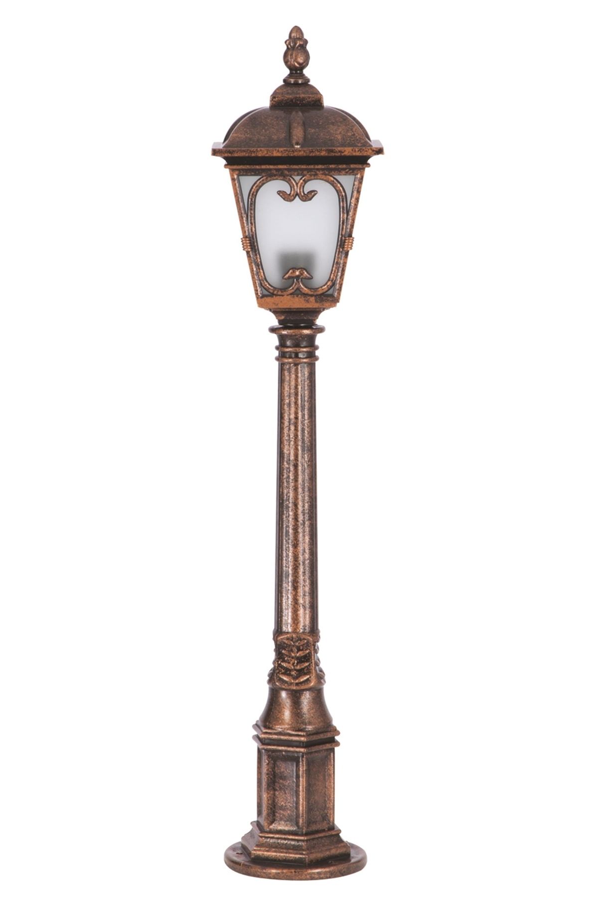 Bahçe Set Üstü Aydınlatma E27 12W 80x20cm Çelik Boru Kahverengi Dorbien-BSU-68181-BKR-B