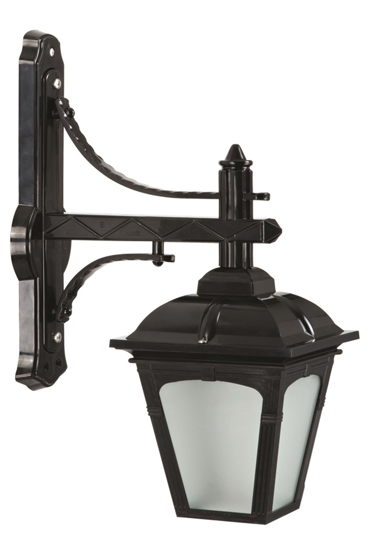 Bahçe Aplik E27 12W 40x20cm ABS Siyah Dorbien-BAP-68185-BSY-M2