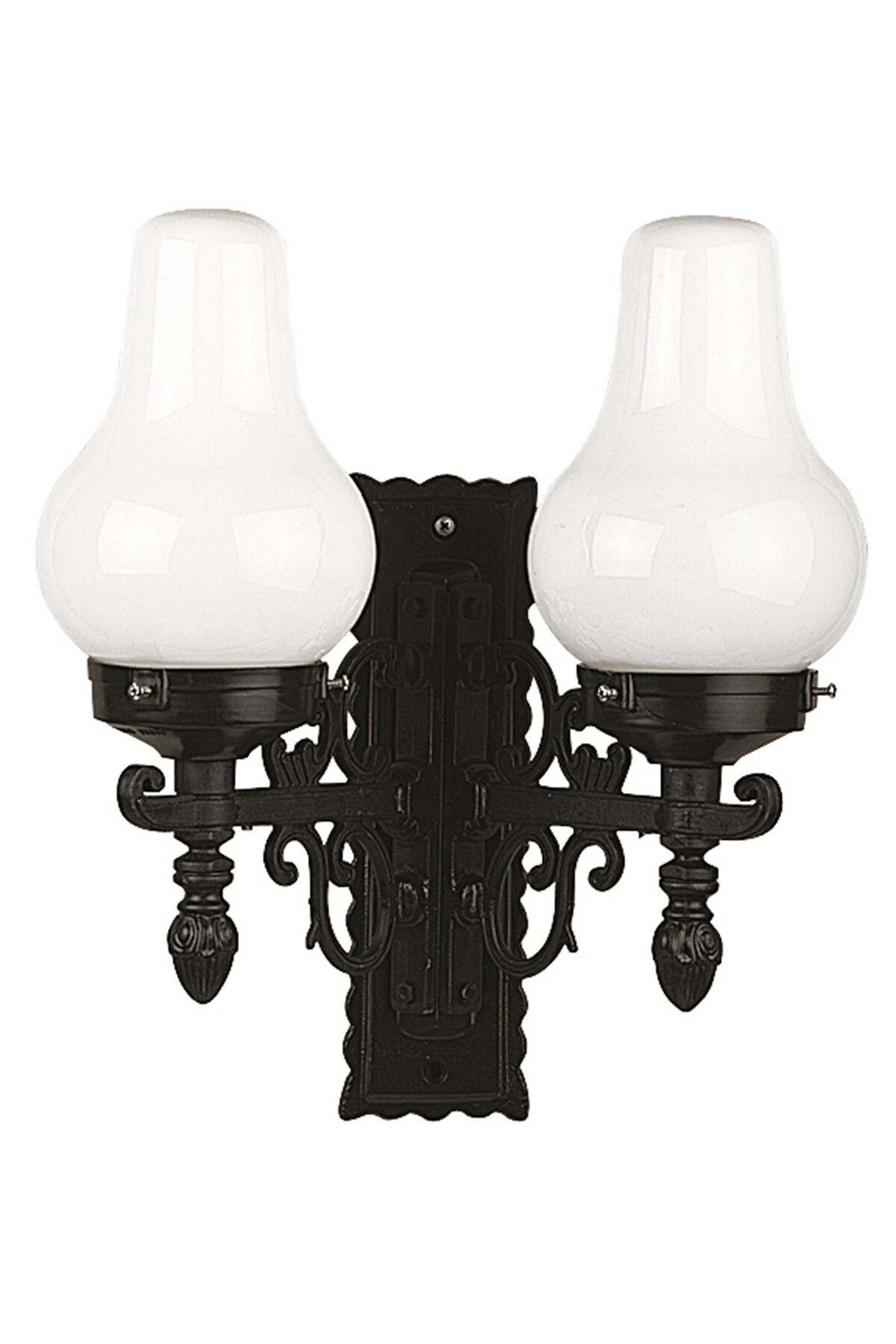 Bahçe Aplik E27 24W 47x20cm ABS Siyah Dorbien-BAP-68192-2BSY