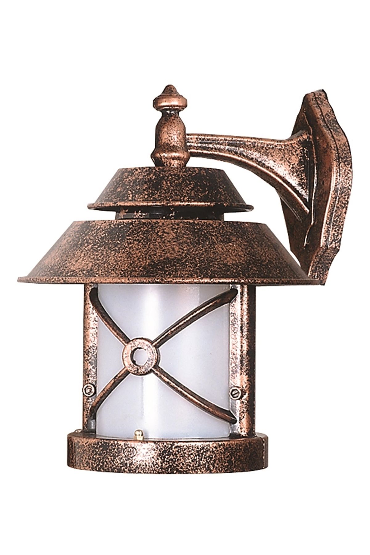 Bahçe Aplik E27 12W 30x26cm ABS Kahverengi Dorbien-BAP-68199-BKR-M2