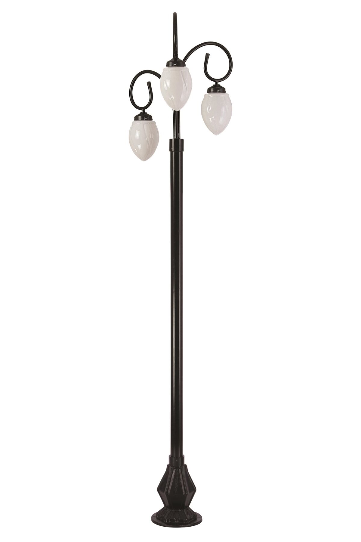 Bahçe Set Üstü Aydınlatma E27 36W 65cm Çelik Boru Siyah Dorbien-BSU-68204-BSY-M2-B