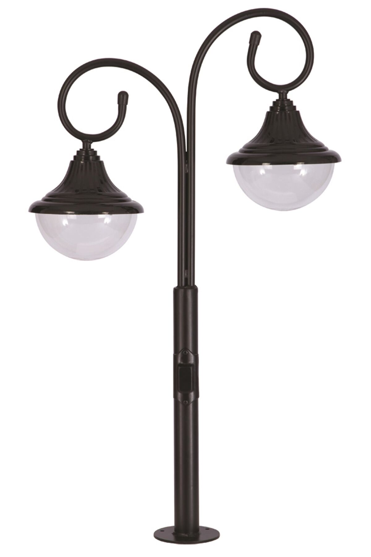 Bahçe Set Üstü Aydınlatma E27 24W 75x27cm Çelik Boru Siyah Dorbien-BSU-68207-2BSY