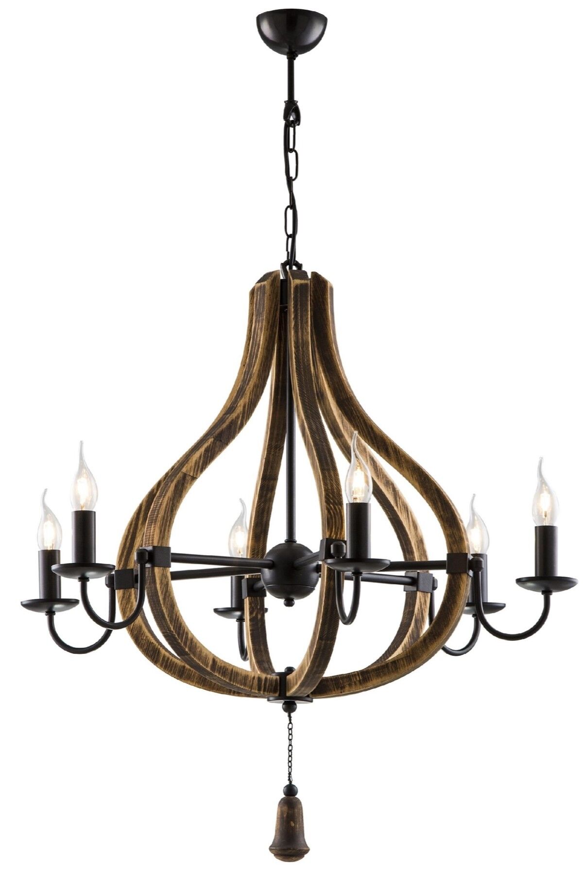 Bella Modern Avize E14 36W 80cm Metal Siyah Avonni-AV-1599-6BSY