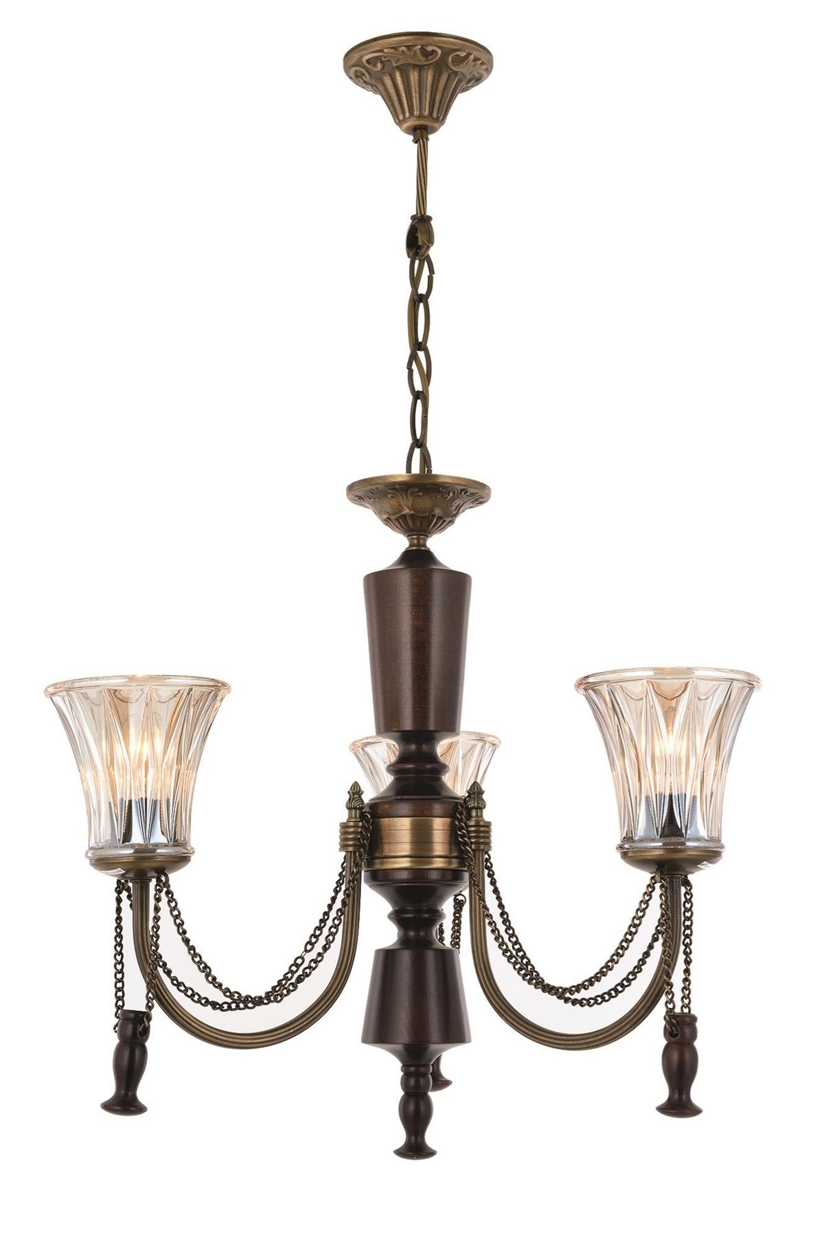 Derya Klasik Avize E27 36W 62cm Metal Eskitme Avonni-AV-1316-3E