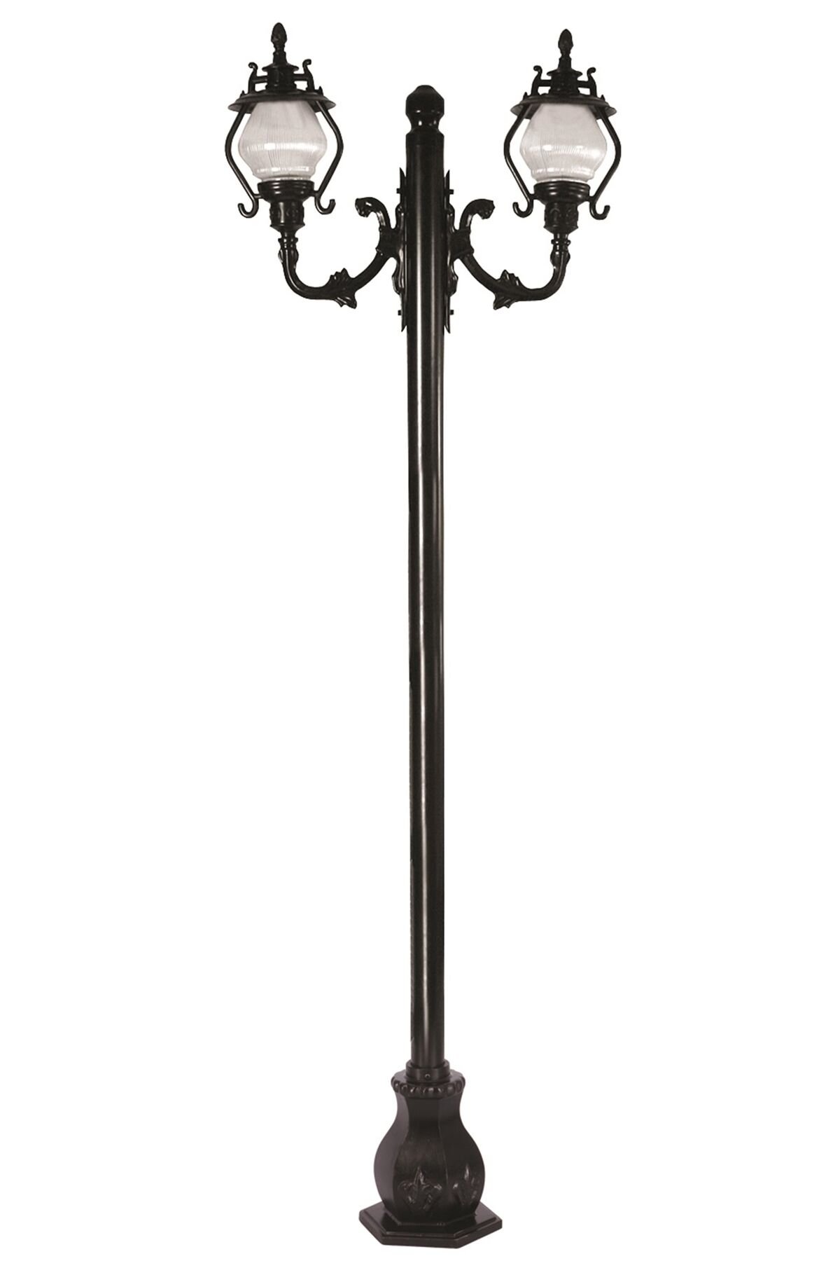 Bahçe Direkleri E27 24W 80x25cm Çelik Boru Siyah Dorbien-BDR-68205-2BSY-M3