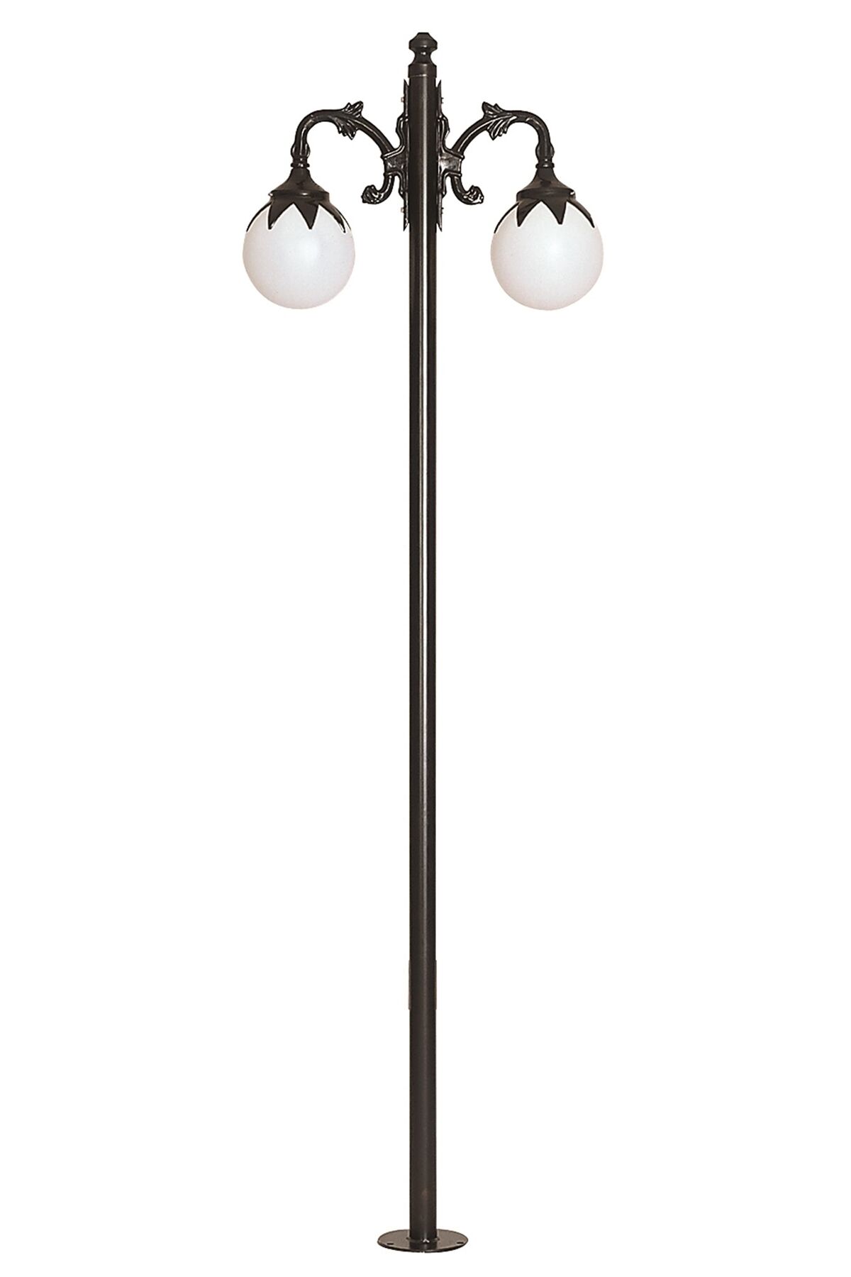 Bahçe Direkleri E27 24W 80x25cm Çelik Boru Siyah Dorbien-BDR-68209-2BSY-M3