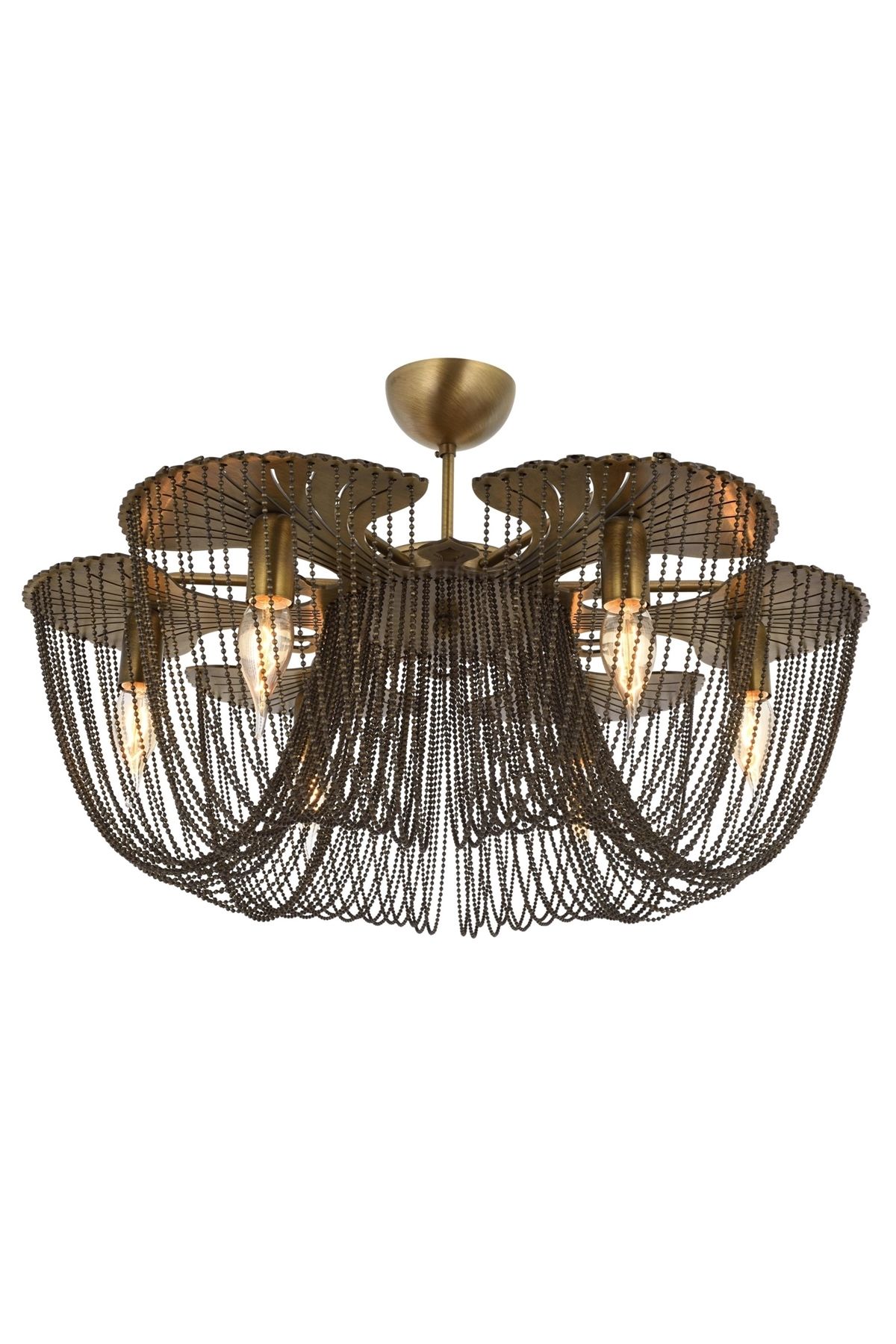 Fiona Klasik Avize E14 36W 60cm Metal Eskitme Avonni-AV-1417-6E
