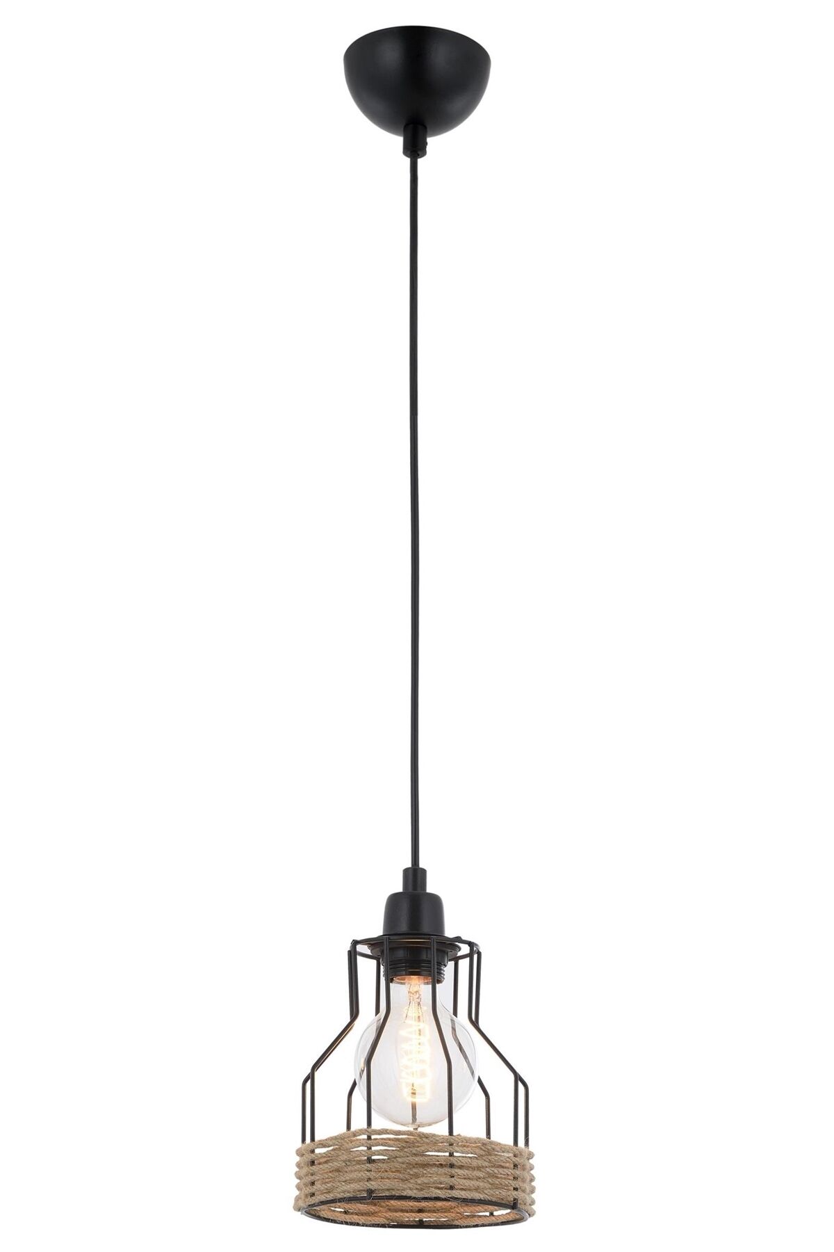 Hira Modern Avize E27 12W 15cm Metal Siyah Avonni-AV-1584-1K-BSY
