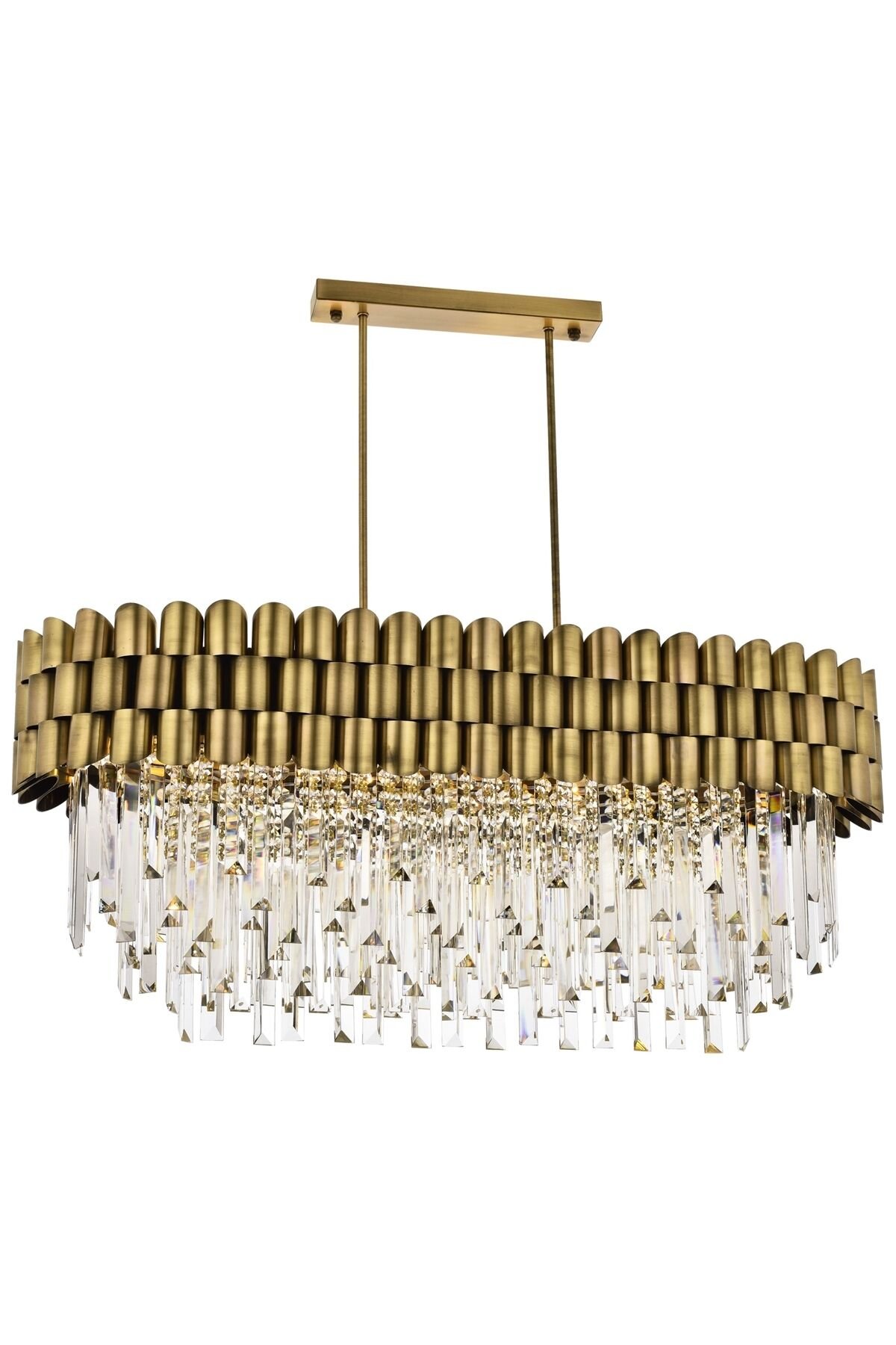 City Klasik Avize E27 84W 80x40cm Metal Eskitme Avonni-AV-1727-ELLIPSE