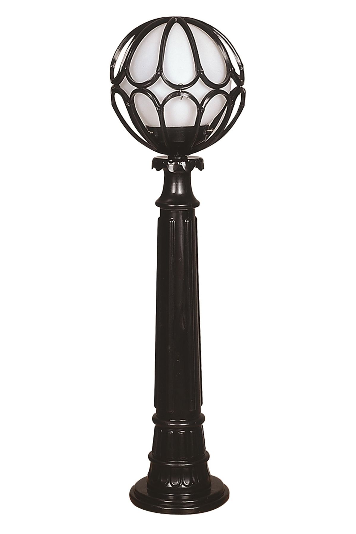 Bahçe Set Üstü Aydınlatma E27 12W 23cm ABS Siyah Dorbien-BSU-68081-BSY-M6-BOP