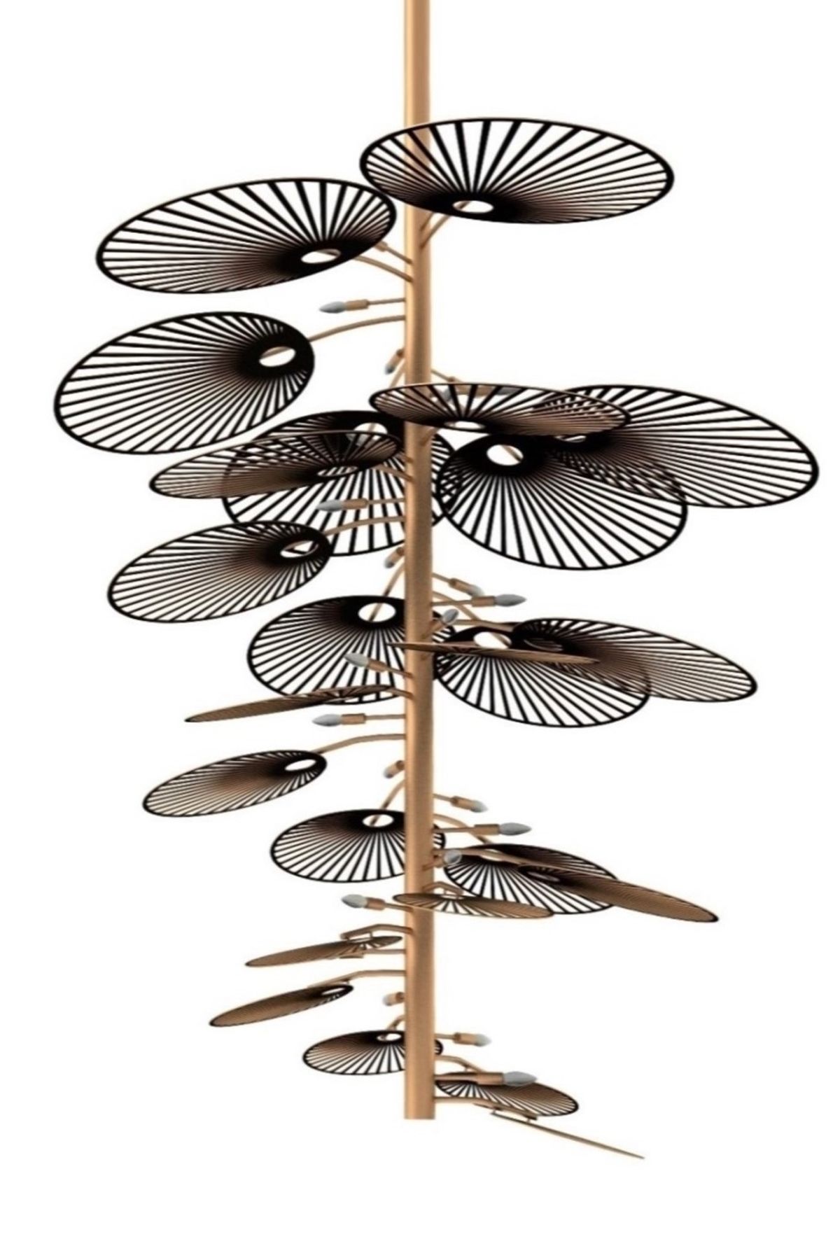 Pilea Modern Avize E14 144W 170cm Metal Eskitme Avonni-AV-1671-24E