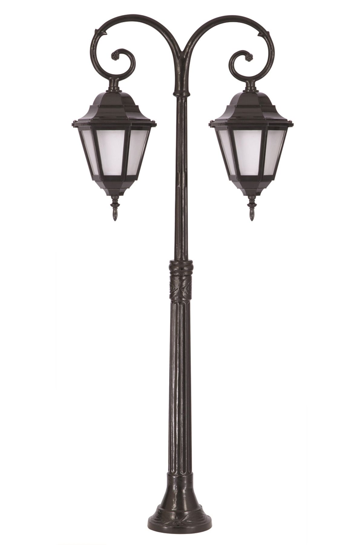 Bahçe Set Üstü Aydınlatma E27 24W 60x23cm Alüminyum Siyah Dorbien-BSU-68206-2BSY