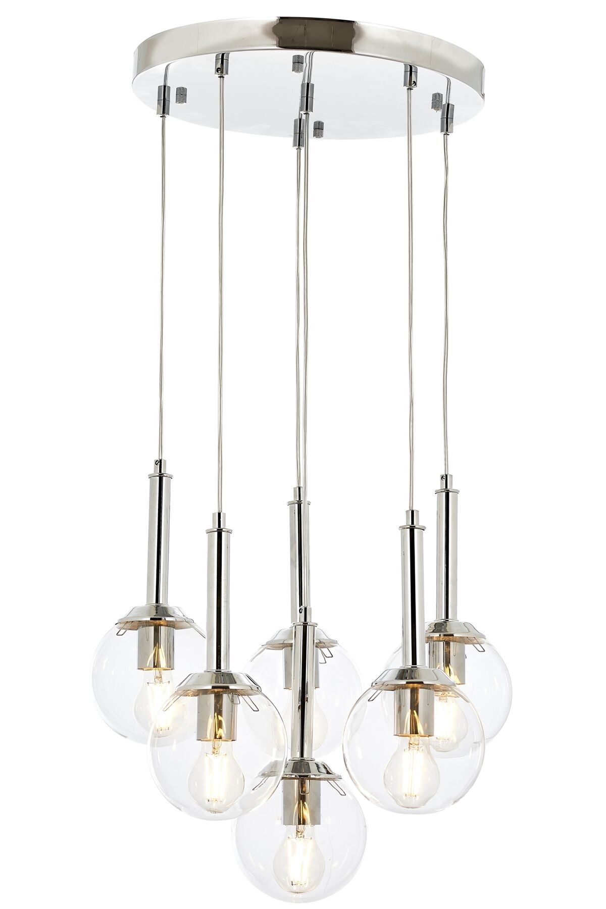 Ada Modern Avize E27 72W 50cm Metal Krom Avonni-AV-1781-6KT