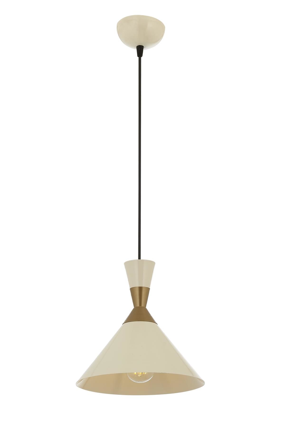 Akasya Modern Avize E27 12W 24cm Metal Beyaz Avonni-AV-4106-M33-BBY