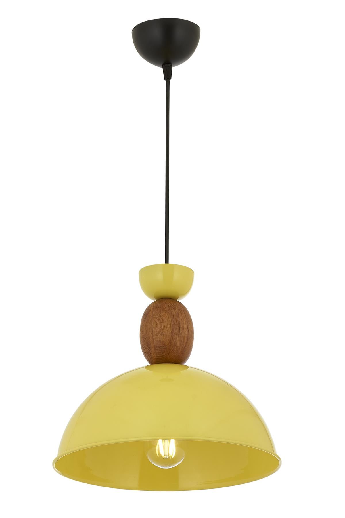 Akasya Modern Avize E27 12W 30cm Metal Sarı Avonni-AV-4106-M37-S